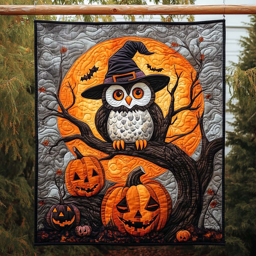 Haunted House Quilted Blanket