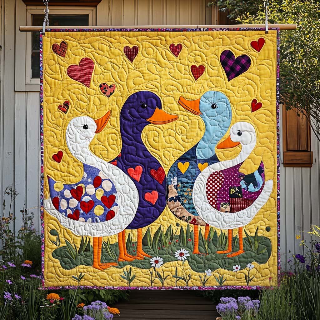 Heartful Gathering Quilted Blanket