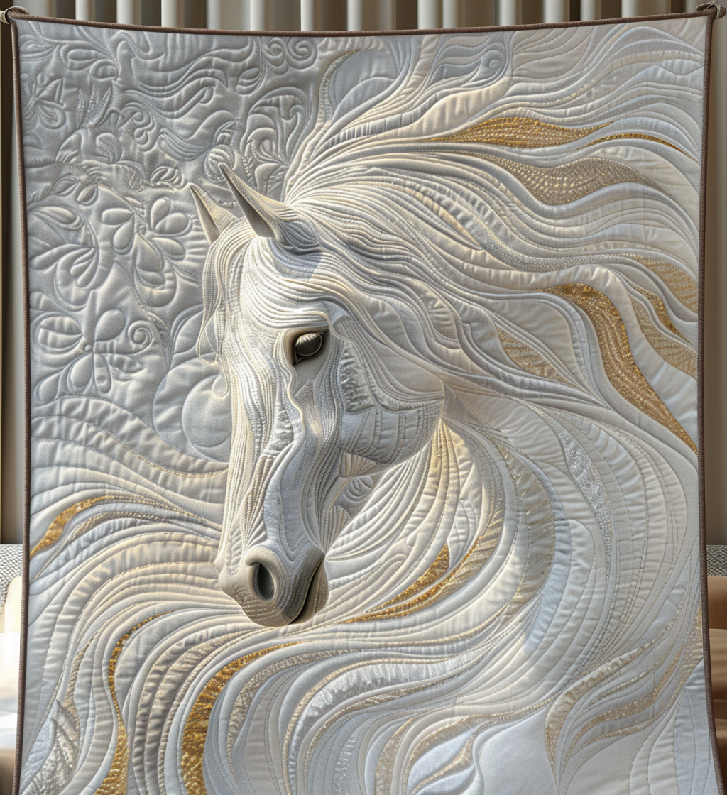 Heaven Horse Quilted Blanket