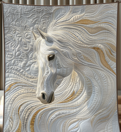 Heaven Horse Quilted Blanket
