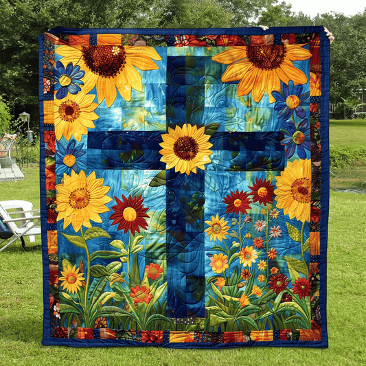 Heavenly Garden Quilted Blanket