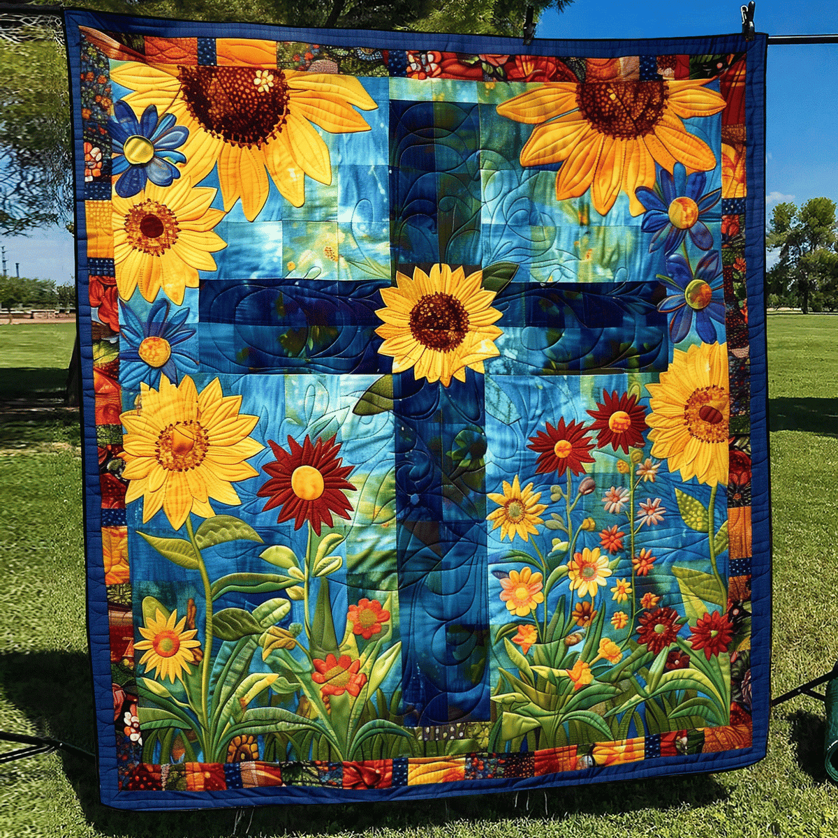 Heavenly Garden Quilted Blanket