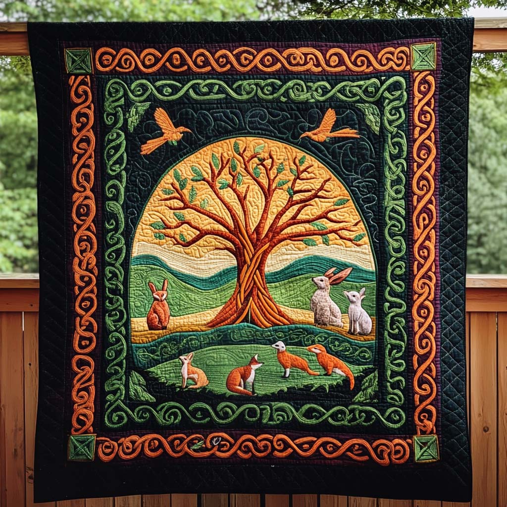 Heavenly Arbor Quilted Blanket