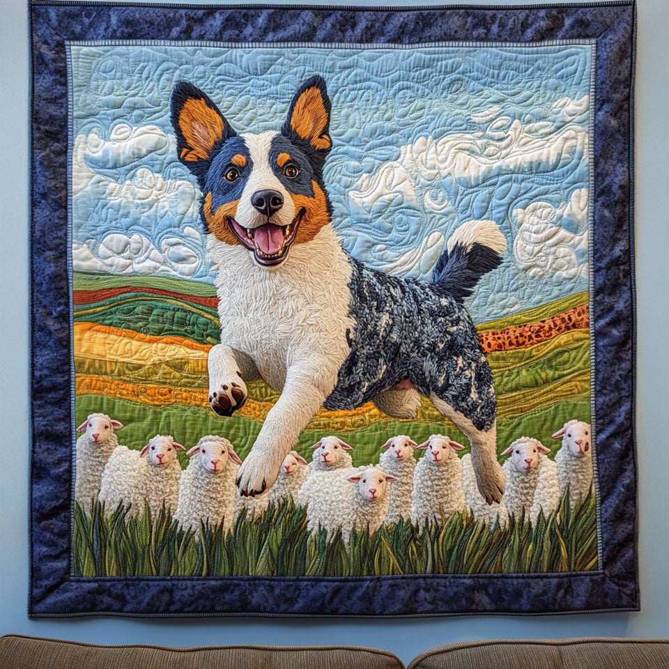 Heelers Haven Quilted Blanket