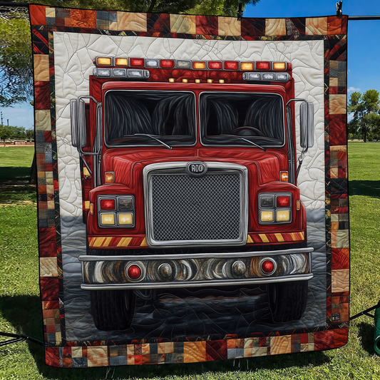 Heroic Duty Quilted Blanket