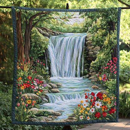 Hidden Oasis Quilted Blanket