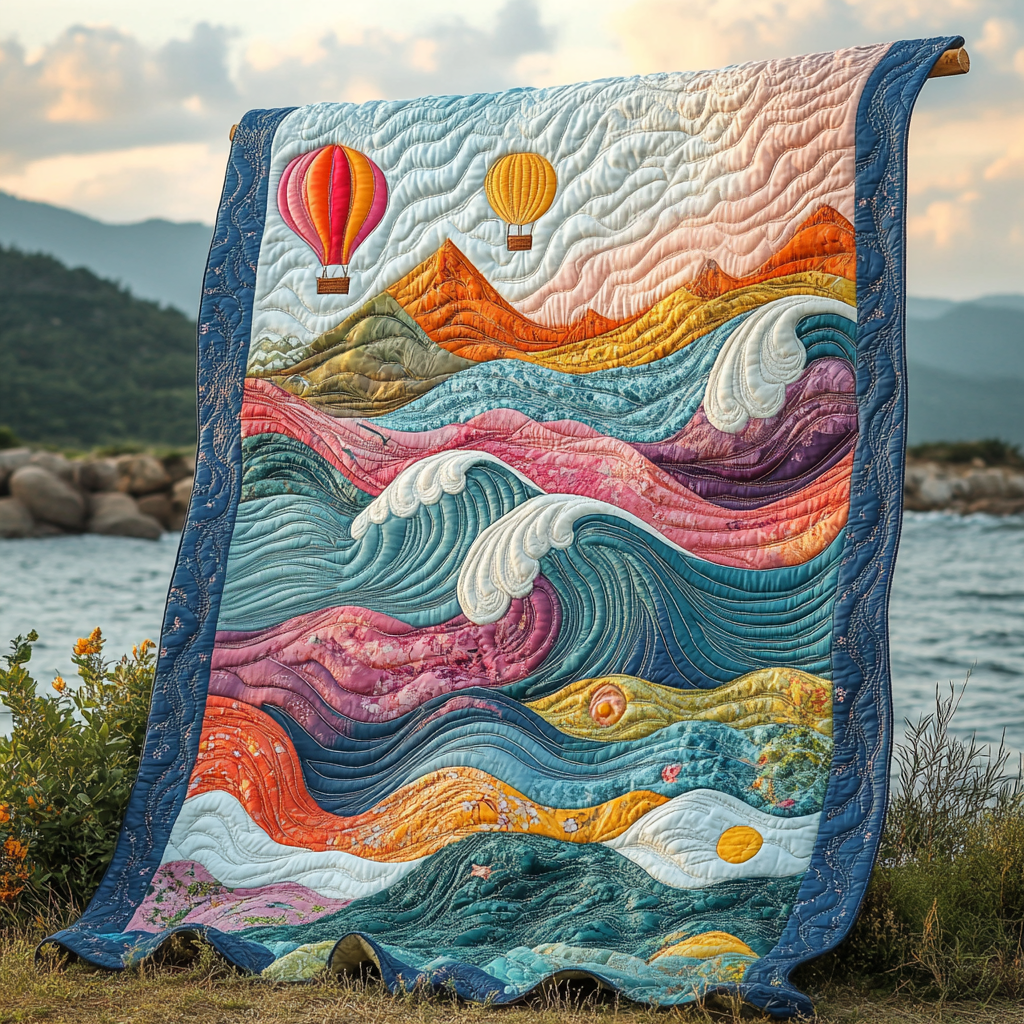 High Above Quilted Blanket