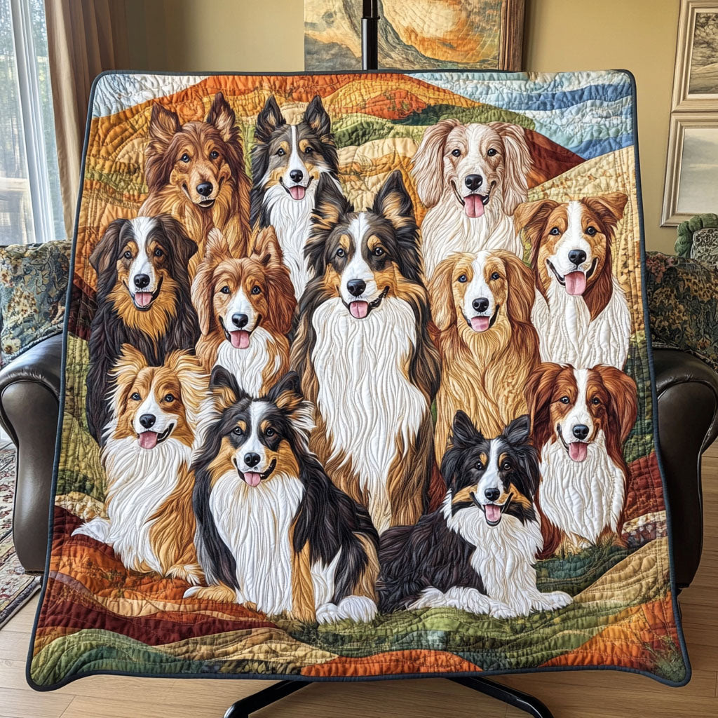 Highland Herd Quilted Blanket