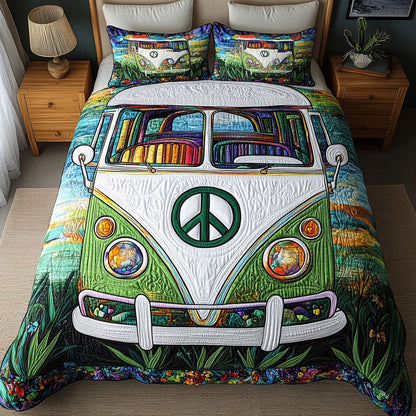 Hippie Dreamscape 3-Piece Quilted Bedding Set