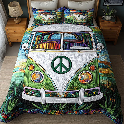 Hippie Dreamscape 3-Piece Quilted Bedding Set