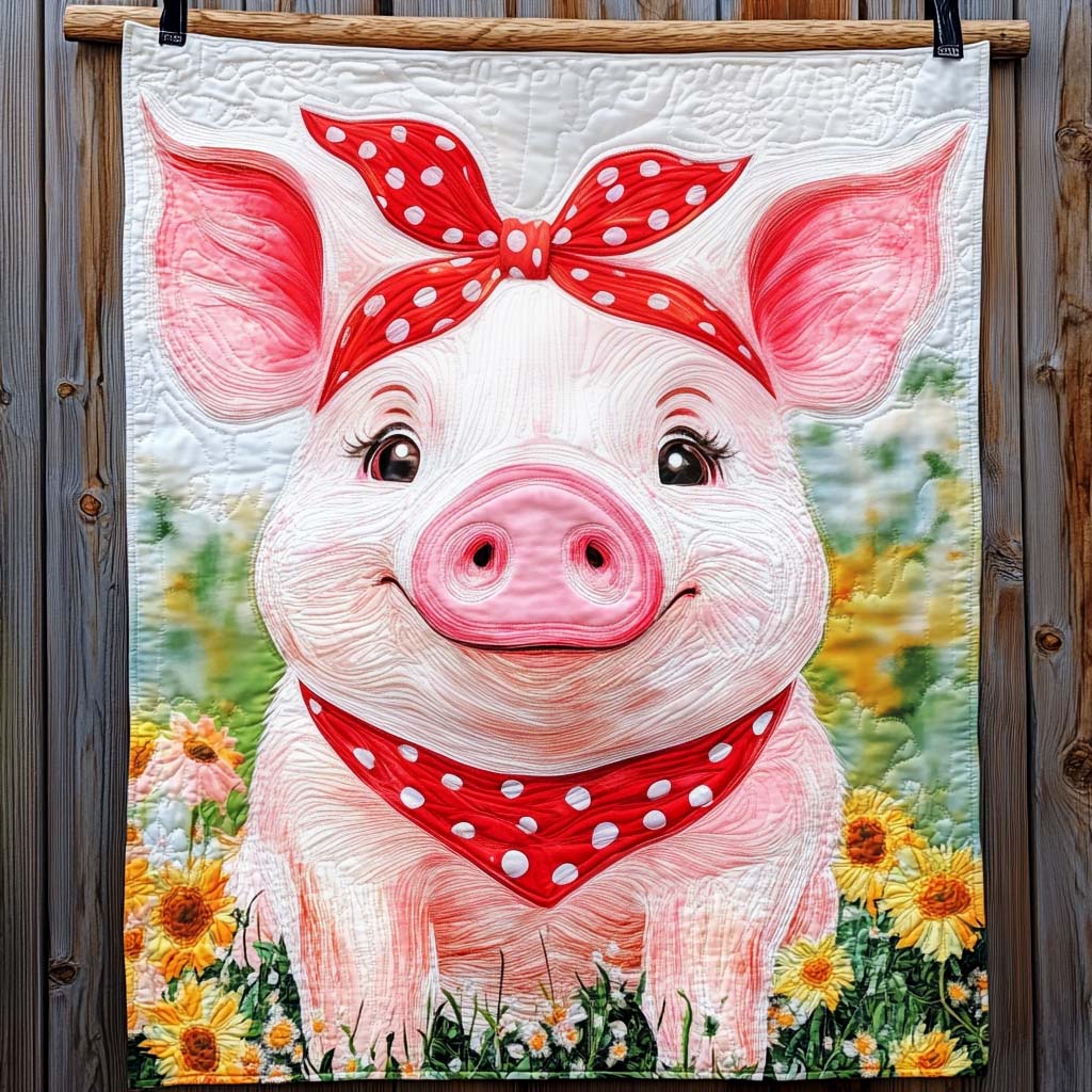 Hog Heaven Quilted Blanket