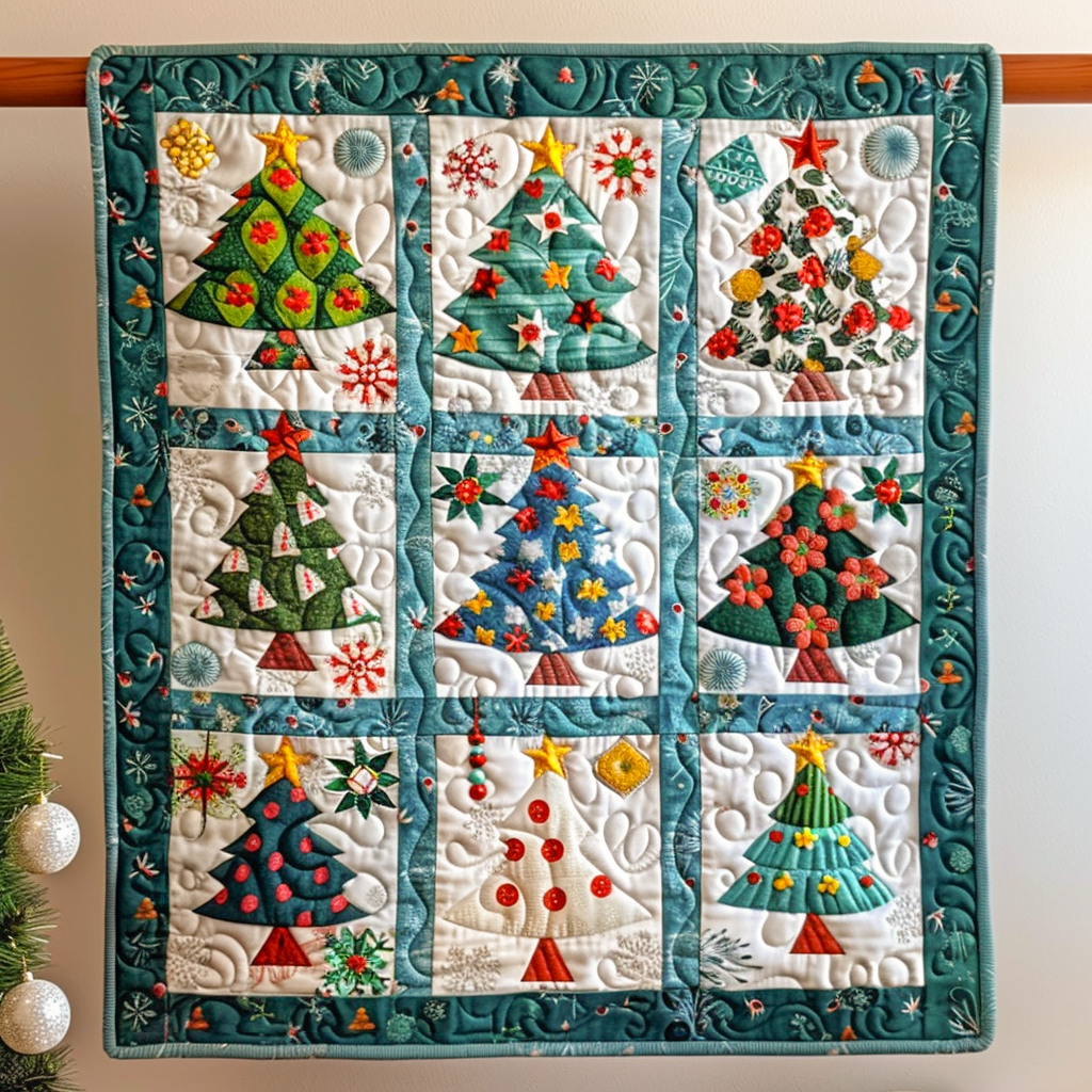 Holiday Lantern Quilted Blanket