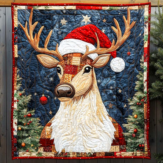 Holiday Antler Majesty Quilted Blanket