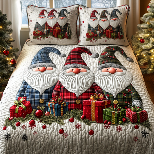 Holiday Helpers 3-Piece Quilted Bedding Set