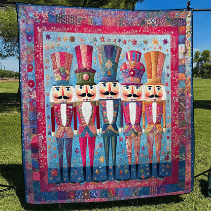 Holiday Nutcracker Quilted Blanket