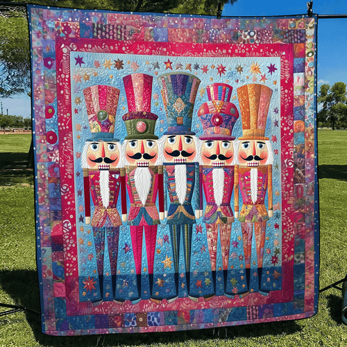 Holiday Nutcracker Quilted Blanket