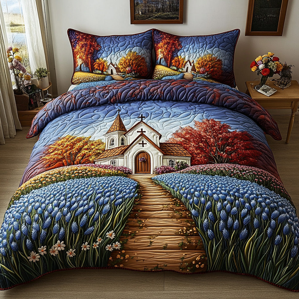 Faith 3-Piece Quilted Bedding Set