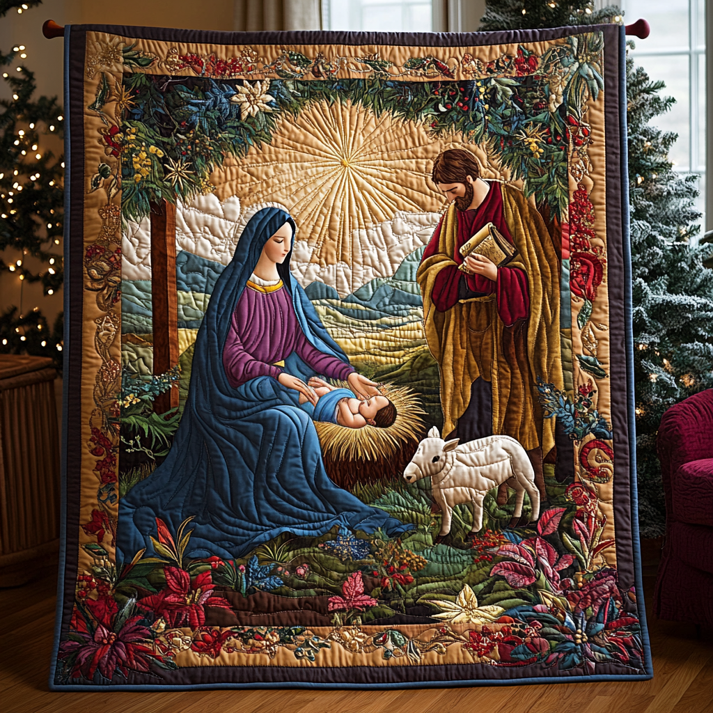 Holy Infant Quilted Blanket