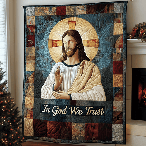 Holy Light Quilted Blanket