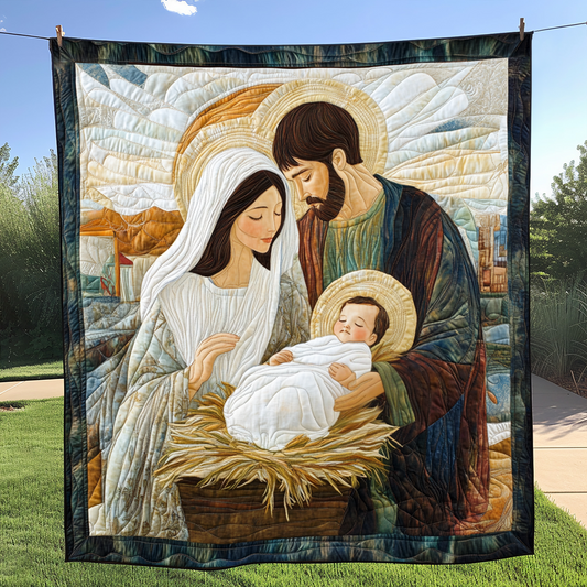 Holy Manger Quilted Blanket