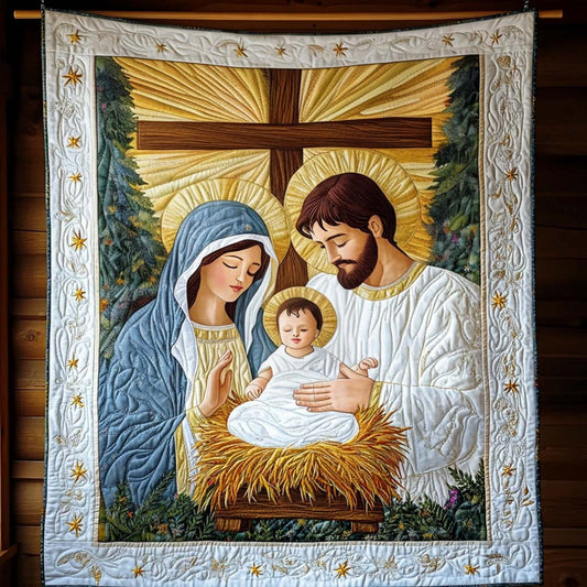 Holy Night Blossom Quilted Blanket