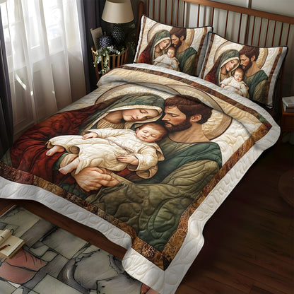 Holy Night Comfort 3-Piece Quilted Bedding Set