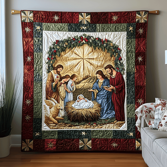 Holy Night Quilted Blanket