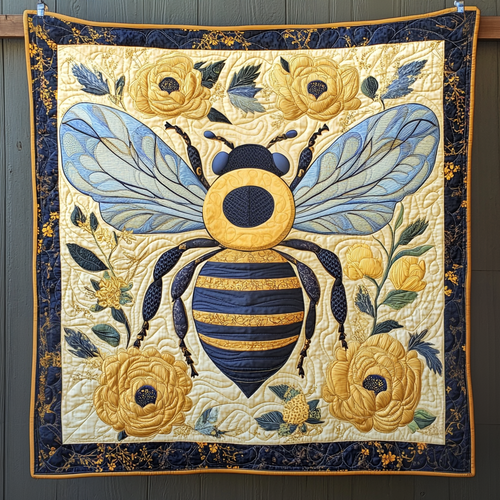 Honeybee Delight Quilted Blanket