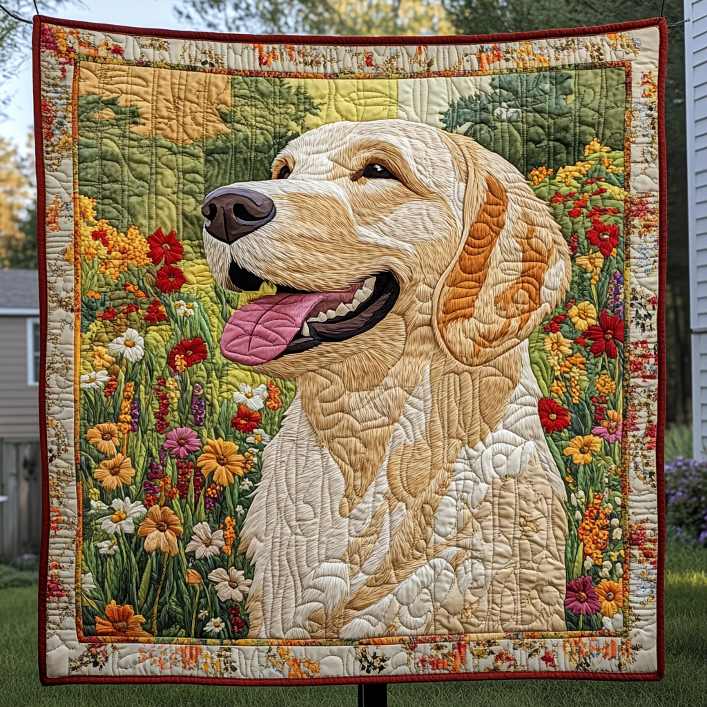 Honeyed Happiness Quilted Blanket