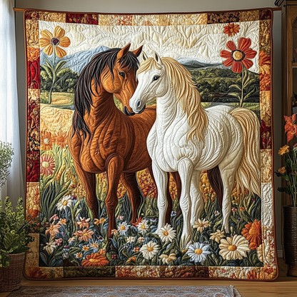 Hoofed Hearts Quilted Blanket