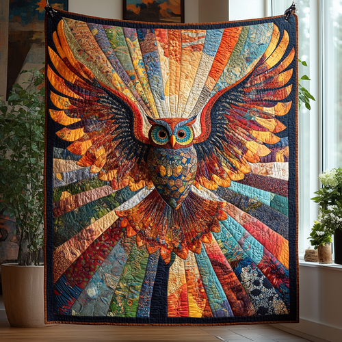 Hoot and Harmony Quilted Blanket