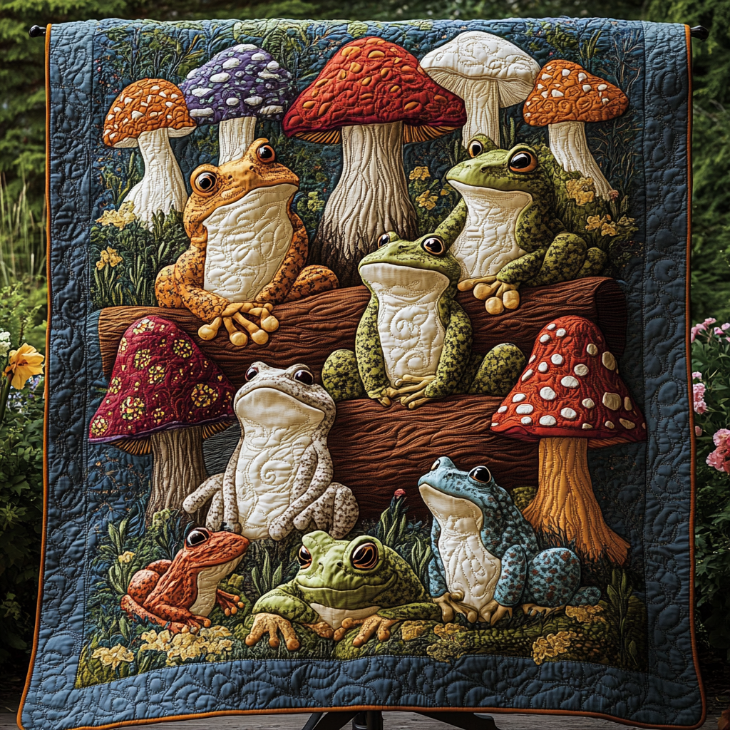 Hoppy Haven Quilted Blanket
