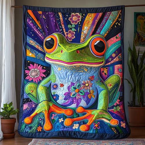 Hoppy Trails Quilted Blanket