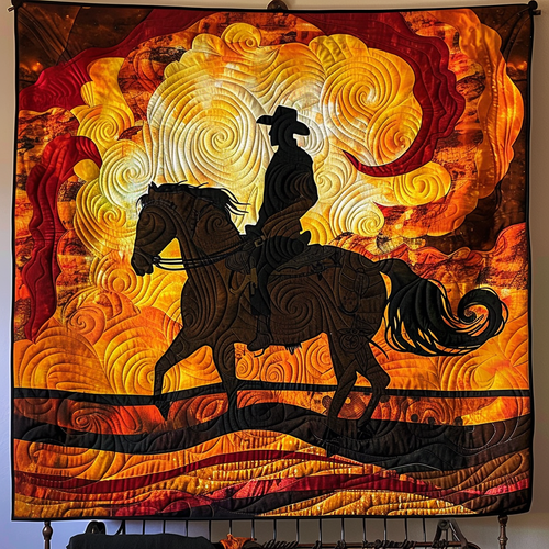 Horizon Hoofbeats Quilted Blanket