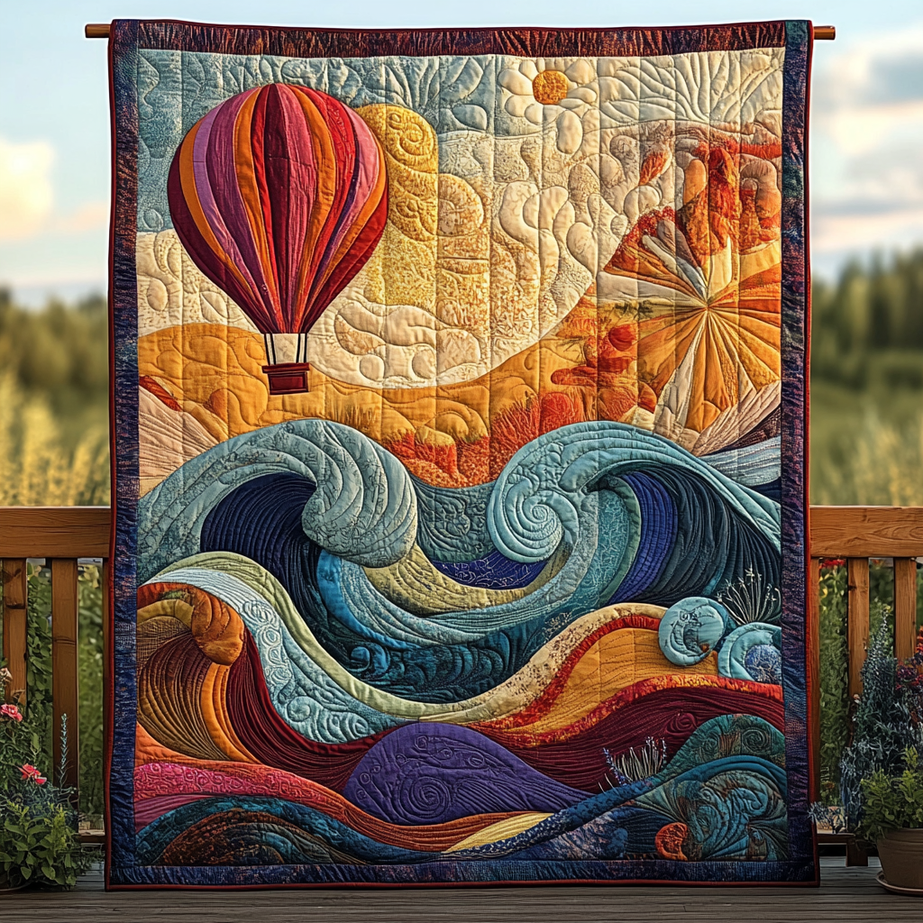 Horizon Embrace Quilted Blanket