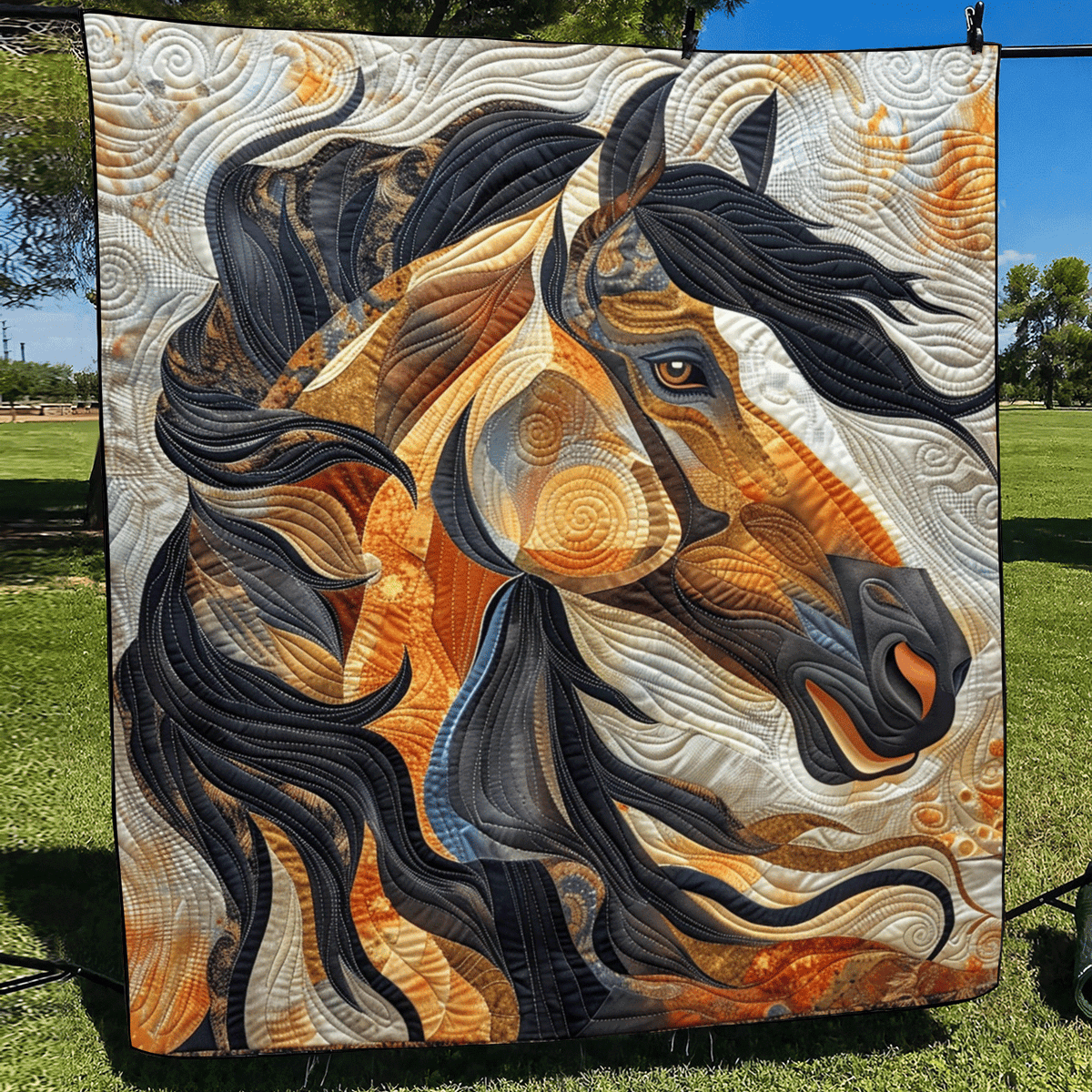 Horse Dreams Quilted Blanket