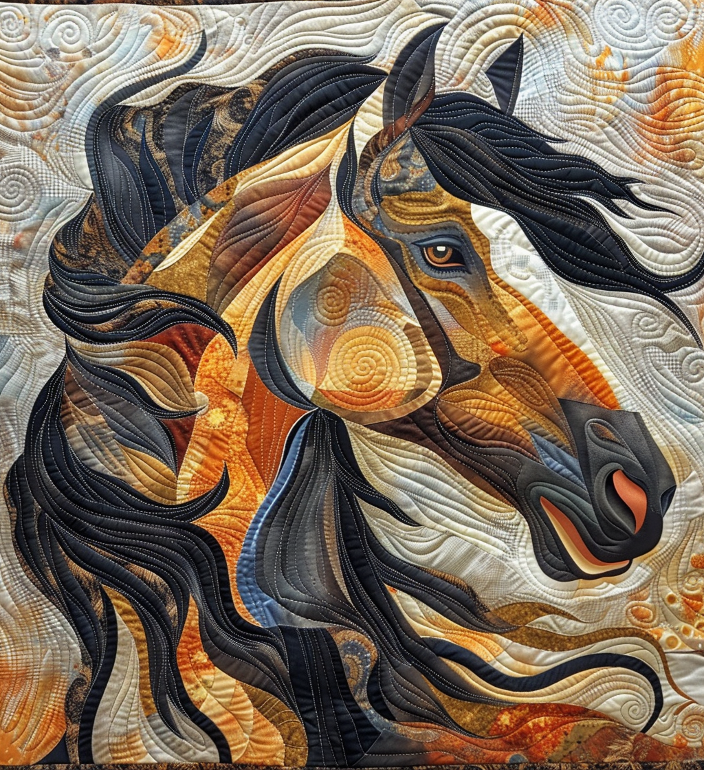 Horse Dreams Quilted Blanket