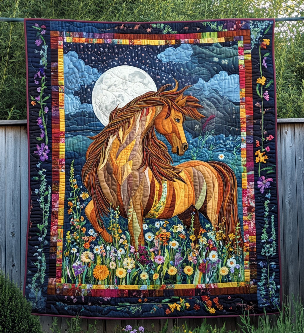 Horse Heartland Quilted Blanket