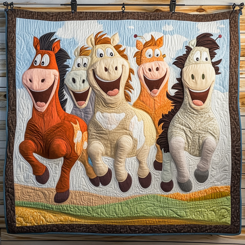 Horse Journey Quilted Blanket