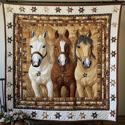 Horse Path Quilted Blanket