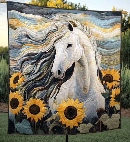 Horse Whisper Quilted Blanket