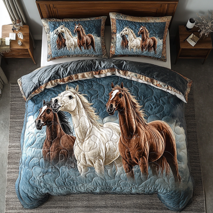 Horse Whisperer Dreams 3-Piece Quilted Bedding Set