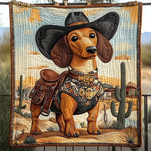 Hound Harmony Quilted Blanket