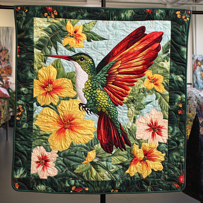 Humming Melody Quilted Blanket