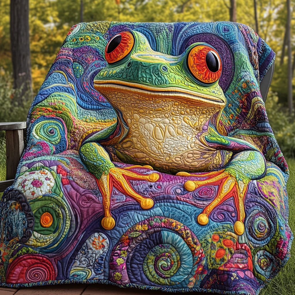Hypnotic Hopper Quilted Blanket