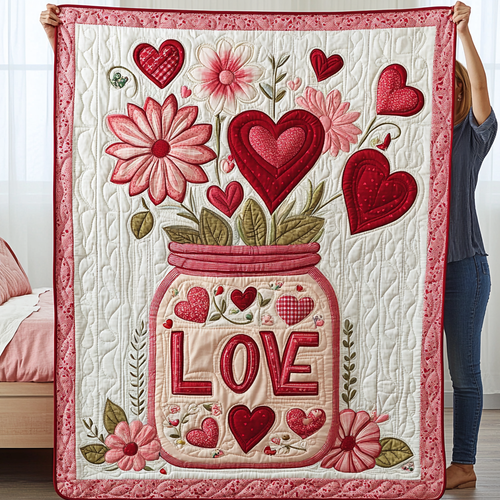 Infinite Love Quilted Blanket