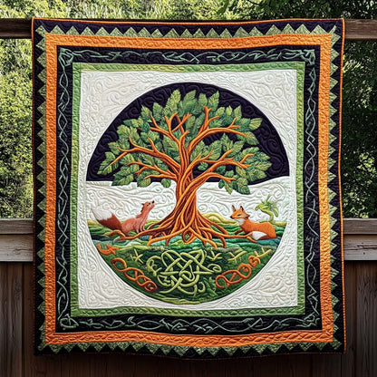Infinite Roots Quilted Blanket