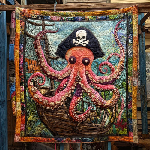 Inked Majesty Quilted Blanket