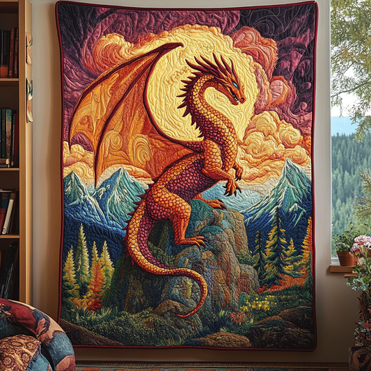 Iron Scales Quilted Blanket