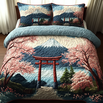 Japan 3-Piece Quilted Bedding Set